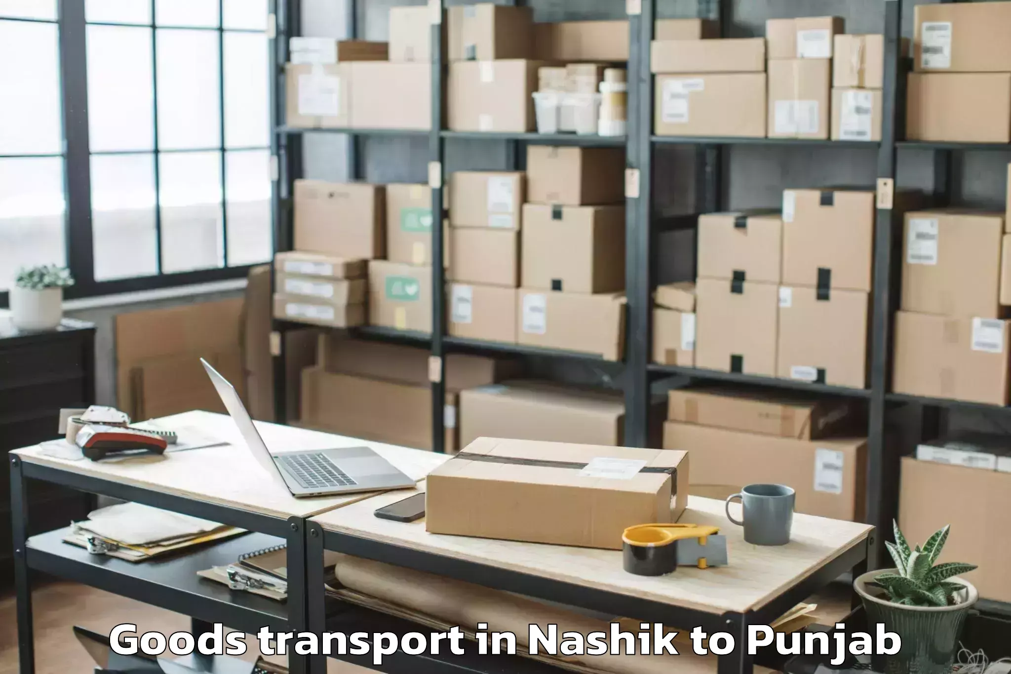 Top Nashik to Rajpura Goods Transport Available